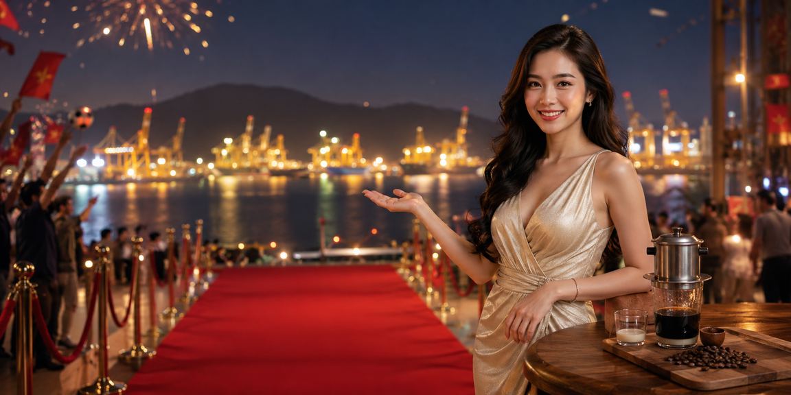 Người dùng Vũng Tàu đọc phân tích kèo bóng đá tại quán cà phê bên biển